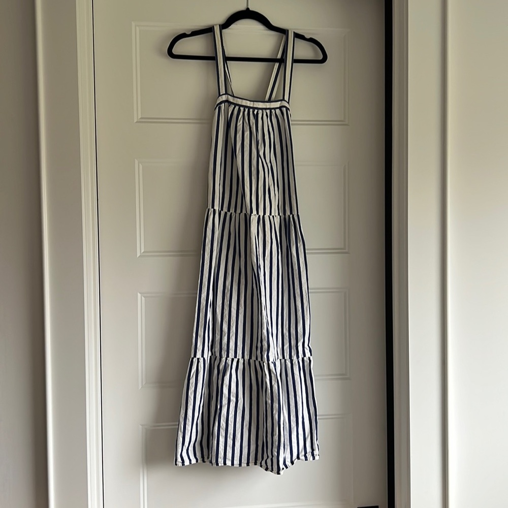 Blue and White Striped Target dress